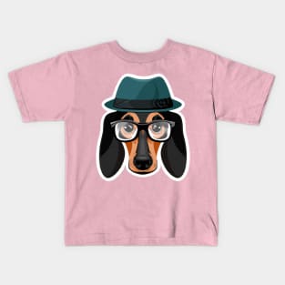 German Dachshund Dog Lover Retro Kids T-Shirt